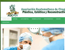Tablet Screenshot of cirujanosplasticosdeguatemala.com